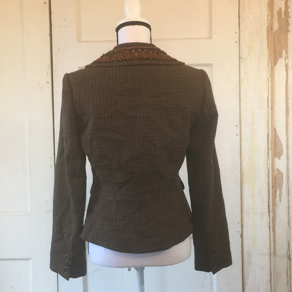 Banana Republic Wool/Alpaca Brown Suit Jacket - Picture 4 of 7